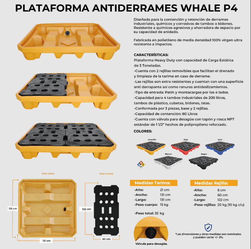 Plataforma antiderrames